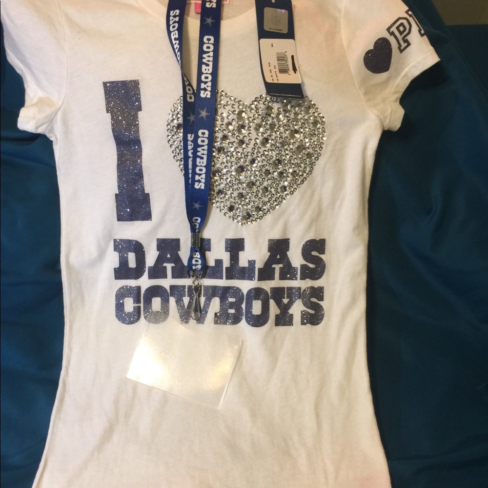 Dallas Cowboys Victoria’s Secret T-shirt & Lanyard